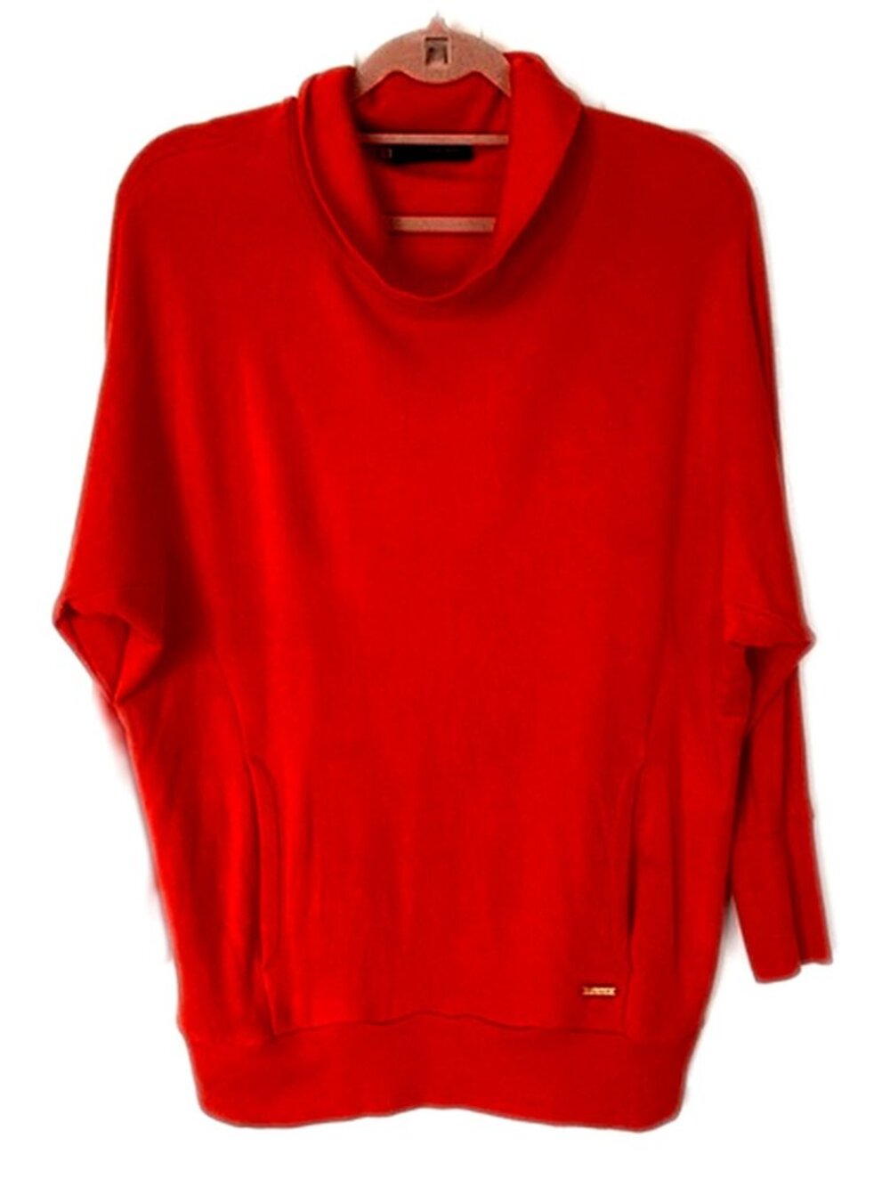 DSQUARED2 Dsquared2 Women’s Top Red Cotton Sweatshirt Top Cowl Neck Size Small